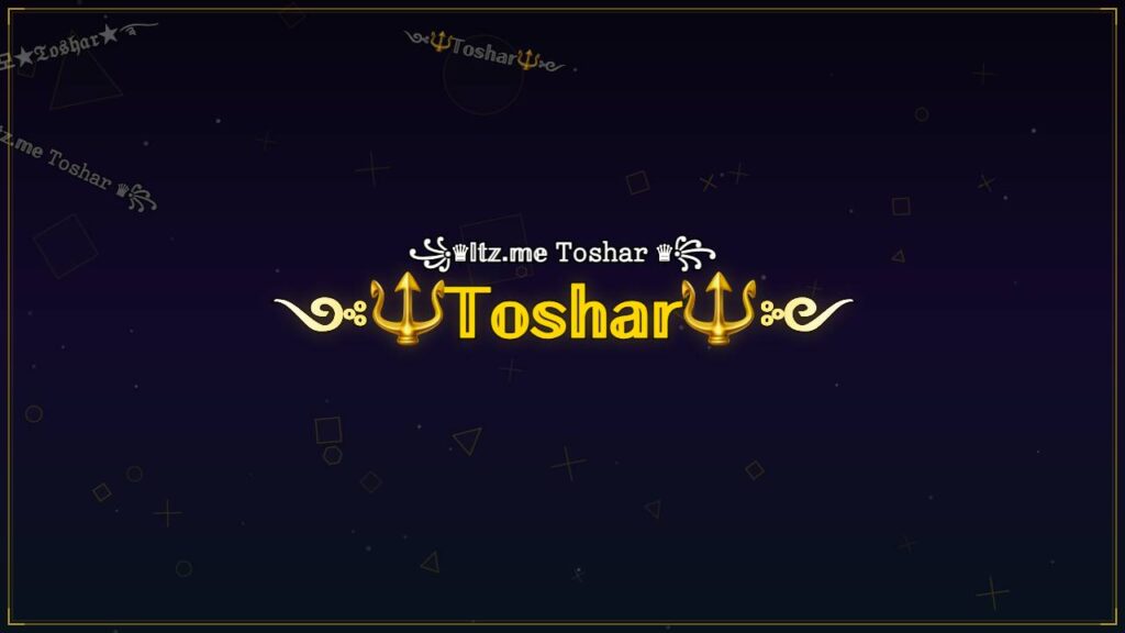 ༺🔱𝕋𝕠𝕤𝕙𝕒𝕣🔱༻ – Toshar Stylish Name