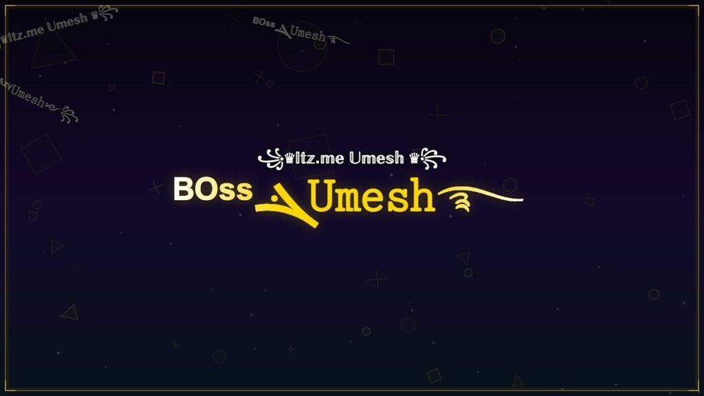 ᴮᴼˢˢܔ𝚄𝚖𝚎𝚜𝚑࿐ – Umesh Stylish Name