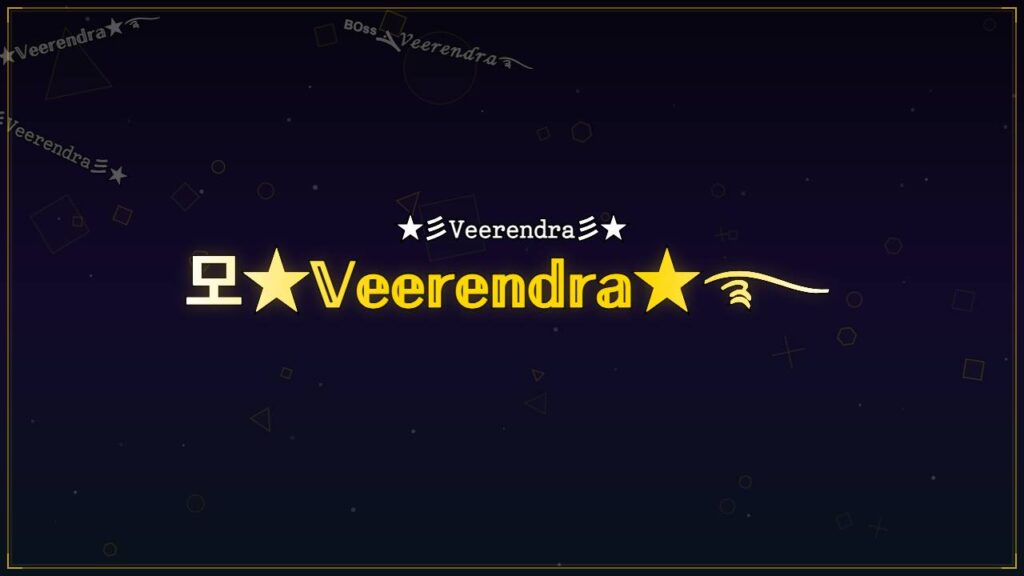 모★𝕍𝕖𝕖𝕣𝕖𝕟𝕕𝕣𝕒★࿐ – Veerendra Stylish Name