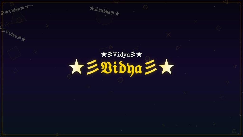 ★彡𝔙𝔦𝔡𝔶𝔞彡★ – Vidya Stylish Name