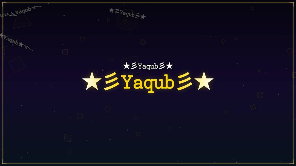 ★彡𝚈𝚊𝚚𝚞𝚋彡★ – Yaqub Stylish Name