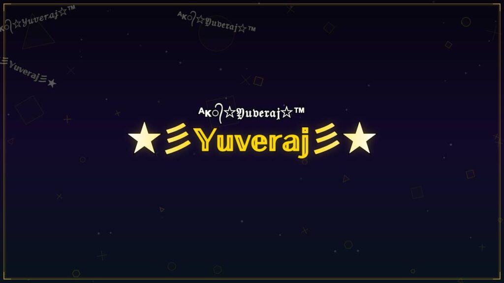 ★彡𝕐𝕦𝕧𝕖𝕣𝕒𝕛彡★ – Yuveraj Stylish Name
