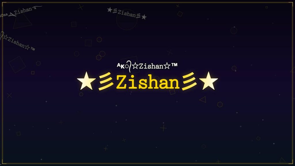 ★彡𝚉𝚒𝚜𝚑𝚊𝚗彡★ – Zishan Stylish Name