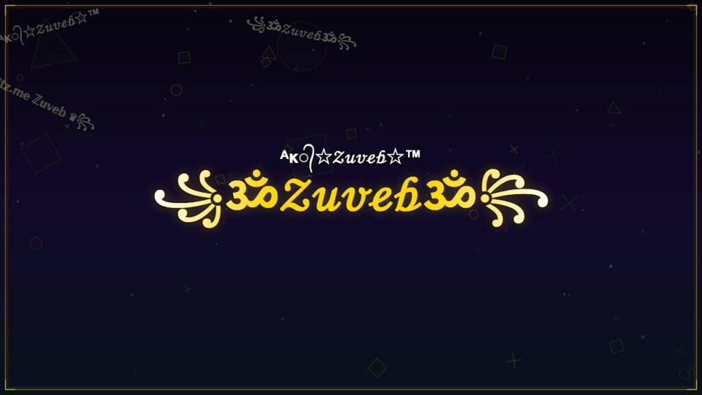 ꧁ॐ𝒵𝓊𝓋ℯ𝒷ॐ꧂ – Zuveb Stylish Name