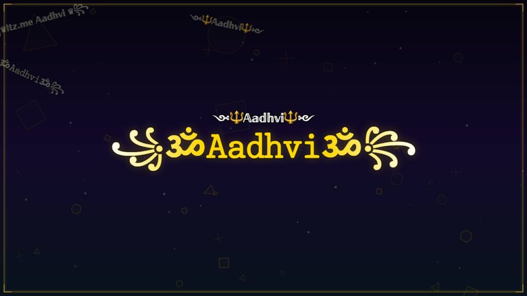 ꧁ॐ𝙰𝚊𝚍𝚑𝚟𝚒ॐ꧂ – Aadhvi Stylish Name
