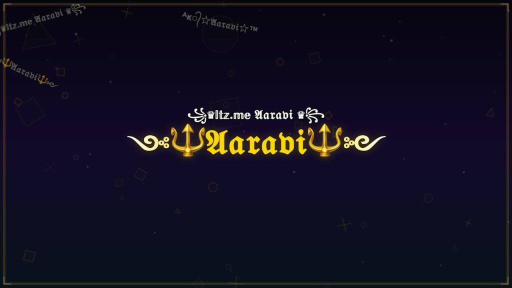 ༺🔱𝔄𝔞𝔯𝔞𝔳𝔦🔱༻ – Aaravi Stylish Name