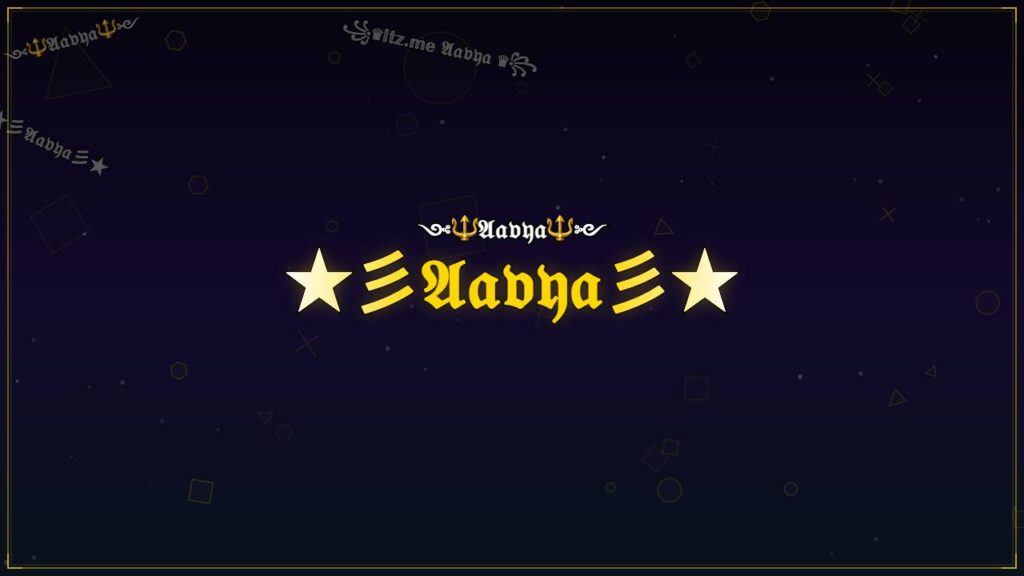 ★彡𝔄𝔞𝔳𝔶𝔞彡★ – Aavya Stylish Name