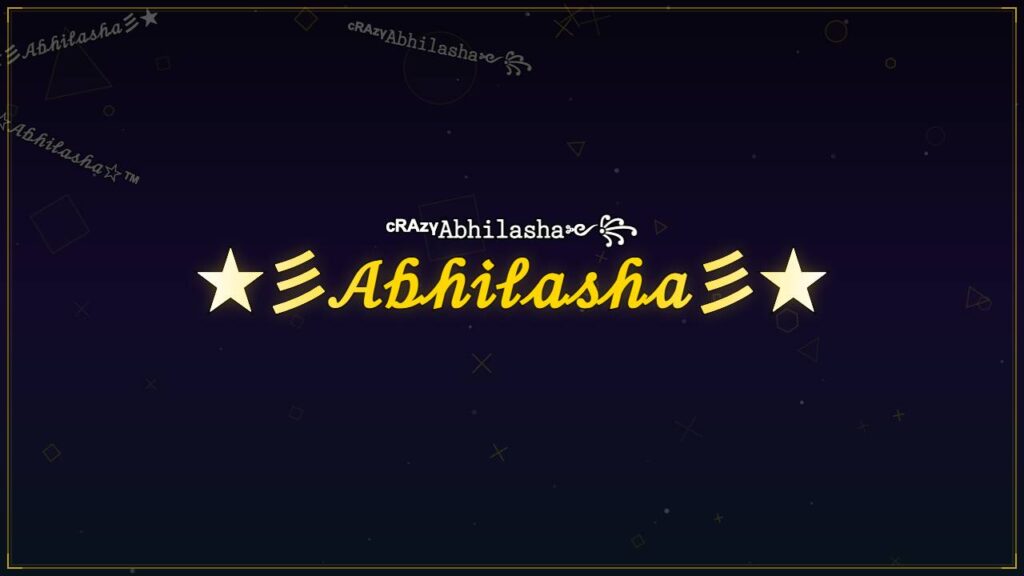 ★彡𝒜𝒷𝒽𝒾𝓁𝒶𝓈𝒽𝒶彡★ – Abhilasha Stylish Name