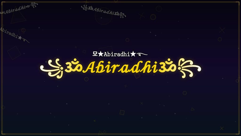 ꧁ॐ𝒜𝒷𝒾𝓇𝒶𝒹𝒽𝒾ॐ꧂ – Abiradhi Stylish Name