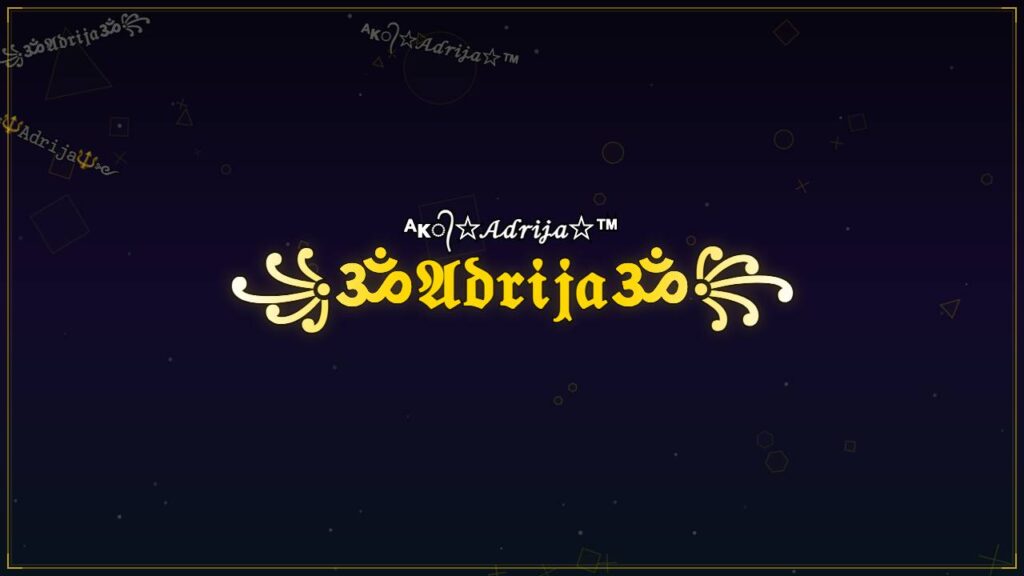 ꧁ॐ𝔄𝔡𝔯𝔦𝔧𝔞ॐ꧂ – Adrija Stylish Name