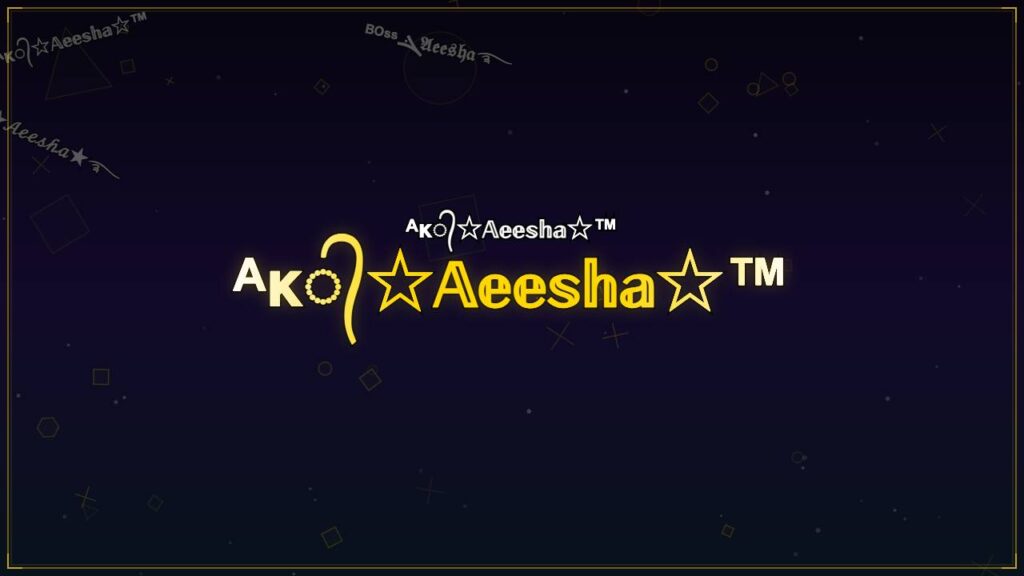 ᴬᴋ᭄☆𝔸𝕖𝕖𝕤𝕙𝕒☆™ – Aeesha Stylish Name
