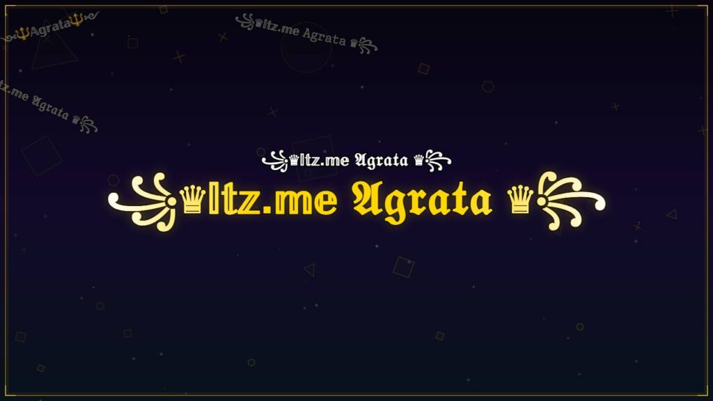 ꧁♛𝕀𝕥𝕫.𝕞𝕖 𝔄𝔤𝔯𝔞𝔱𝔞 ♛꧂ – Agrata Stylish Name