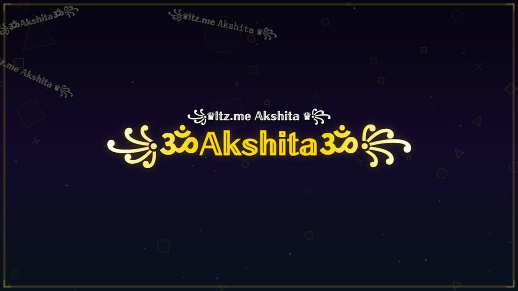 ꧁ॐ𝔸𝕜𝕤𝕙𝕚𝕥𝕒ॐ꧂ – Akshita Stylish Name