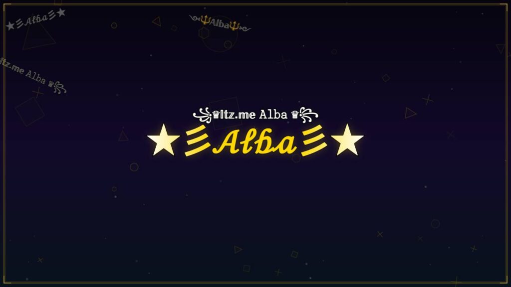 ★彡𝒜𝓁𝒷𝒶彡★ – Alba Stylish Name