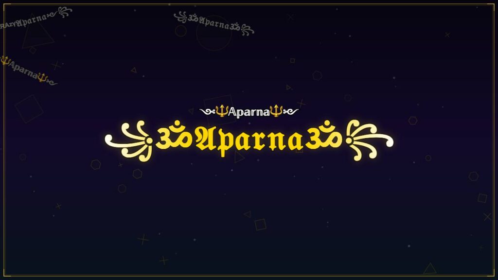 ꧁ॐ𝔄𝔭𝔞𝔯𝔫𝔞ॐ꧂ – Aparna Stylish Name