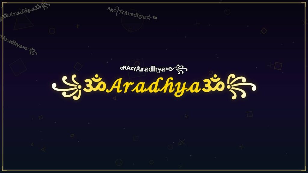 ꧁ॐ𝒜𝓇𝒶𝒹𝒽𝓎𝒶ॐ꧂ – Aradhya Stylish Name