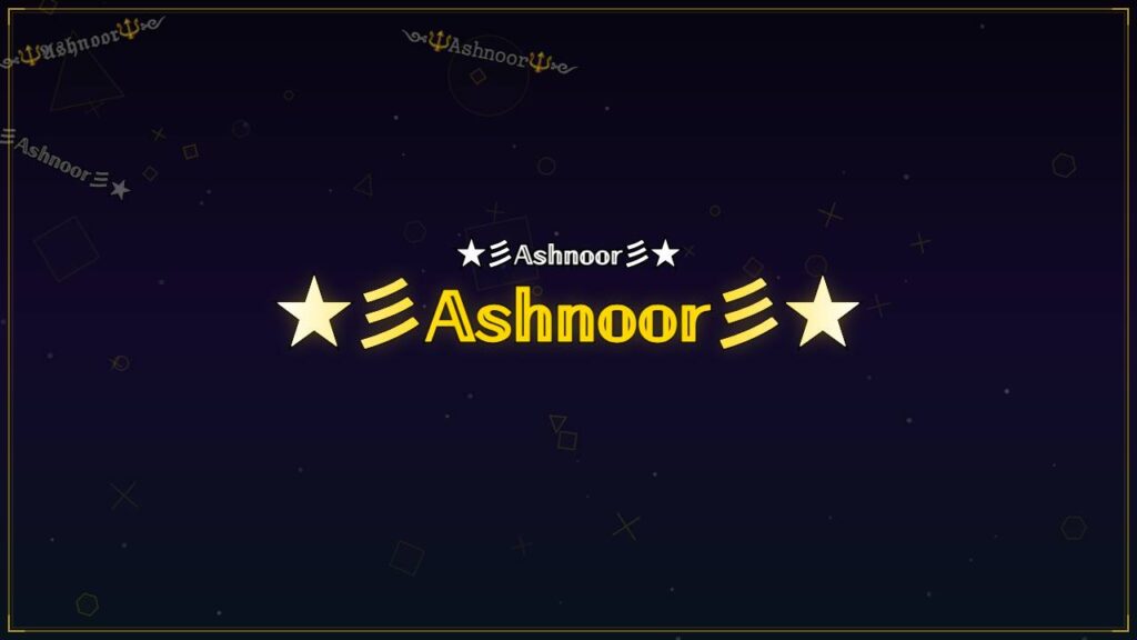 ★彡𝔸𝕤𝕙𝕟𝕠𝕠𝕣彡★ – Ashnoor Stylish Name