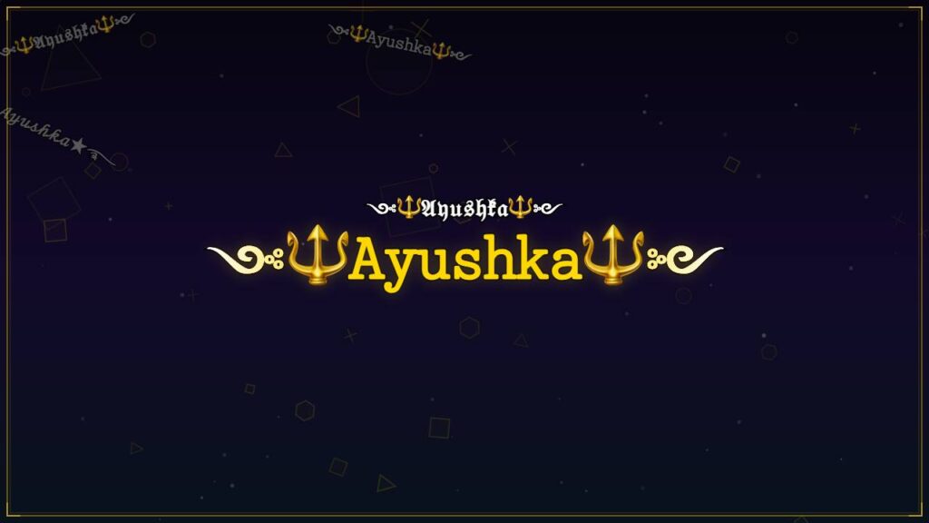 ༺🔱𝙰𝚢𝚞𝚜𝚑𝚔𝚊🔱༻ – Ayushka Stylish Name