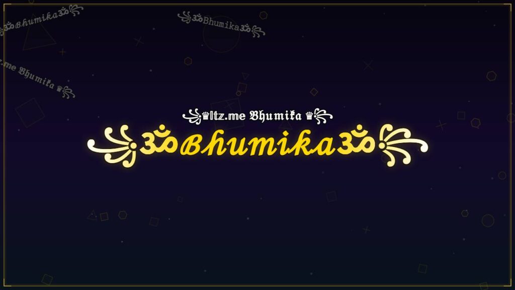 ꧁ॐℬ𝒽𝓊𝓂𝒾𝓀𝒶ॐ꧂ – Bhumika Stylish Name
