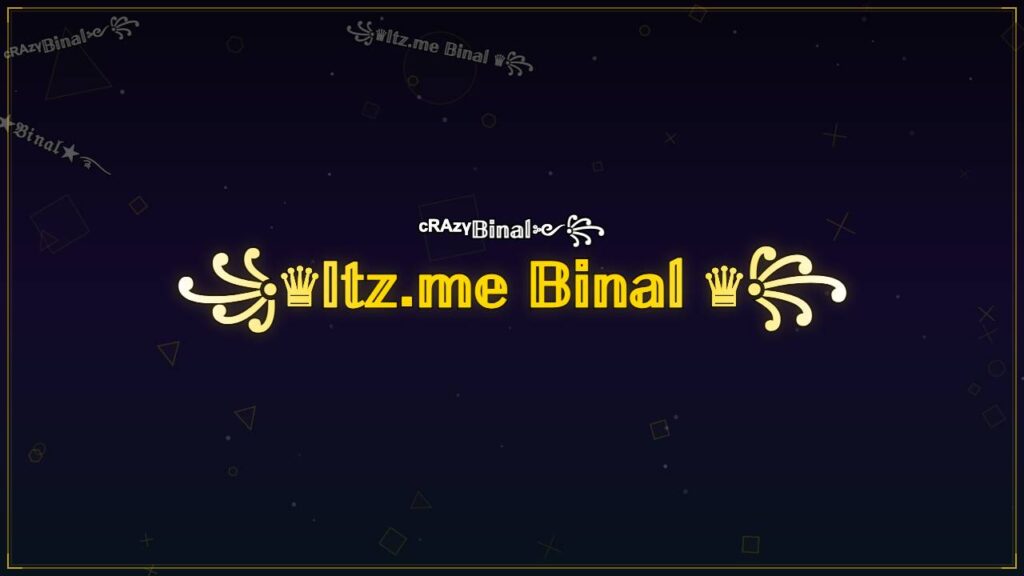 ꧁♛𝕀𝕥𝕫.𝕞𝕖 𝔹𝕚𝕟𝕒𝕝 ♛꧂ – Binal Stylish Name