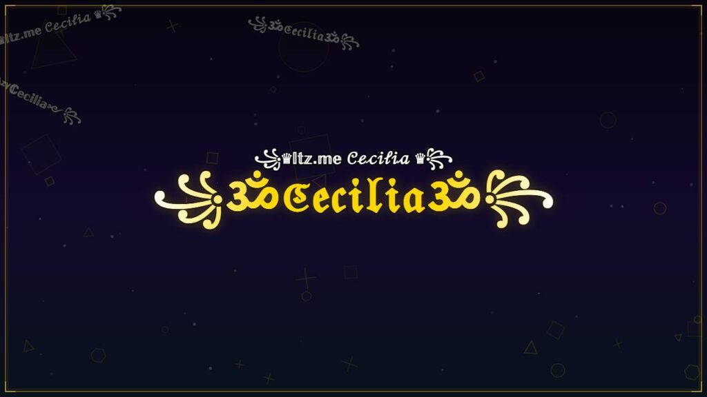 ꧁ॐℭ𝔢𝔠𝔦𝔩𝔦𝔞ॐ꧂ – Cecilia Stylish Name