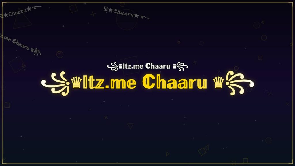 ꧁♛𝕀𝕥𝕫.𝕞𝕖 ℂ𝕙𝕒𝕒𝕣𝕦 ♛꧂ – Chaaru Stylish Name
