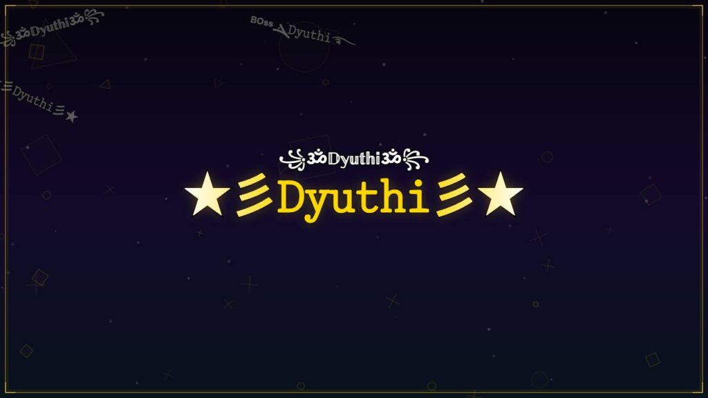 ★彡𝙳𝚢𝚞𝚝𝚑𝚒彡★ – Dyuthi Stylish Name