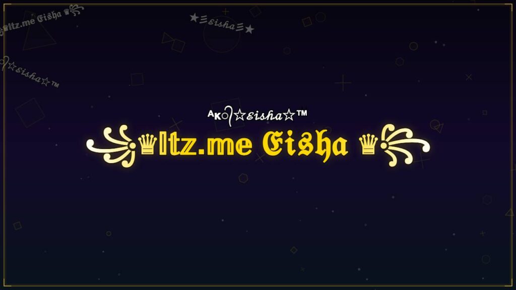 ꧁♛𝕀𝕥𝕫.𝕞𝕖 𝔈𝔦𝔰𝔥𝔞 ♛꧂ – Eisha Stylish Name