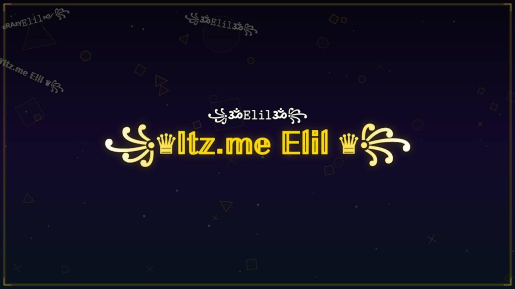 ꧁♛𝕀𝕥𝕫.𝕞𝕖 𝔼𝕝𝕚𝕝 ♛꧂ – Elil Stylish Name