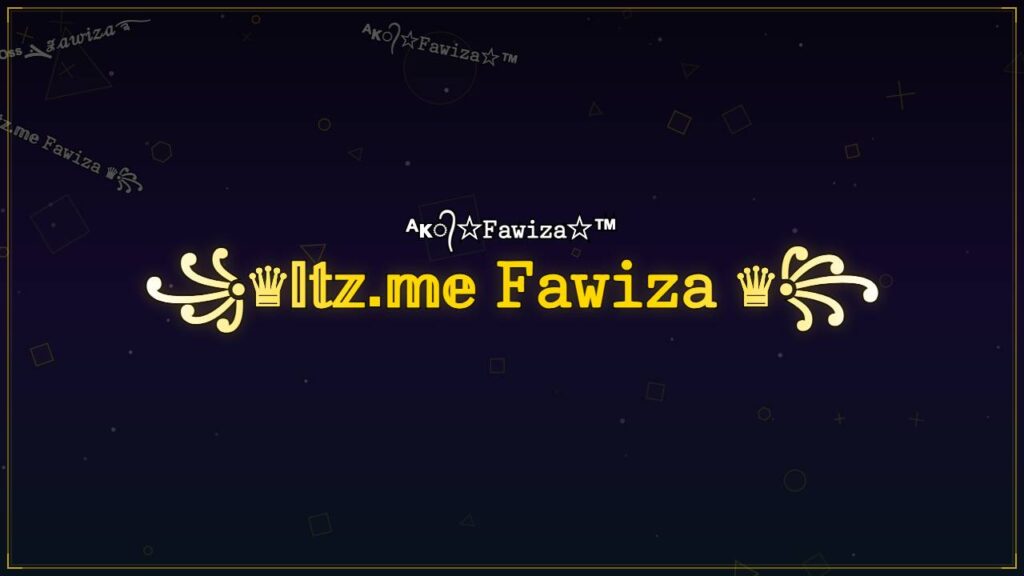 ꧁♛𝕀𝕥𝕫.𝕞𝕖 𝙵𝚊𝚠𝚒𝚣𝚊 ♛꧂ – Fawiza Stylish Name