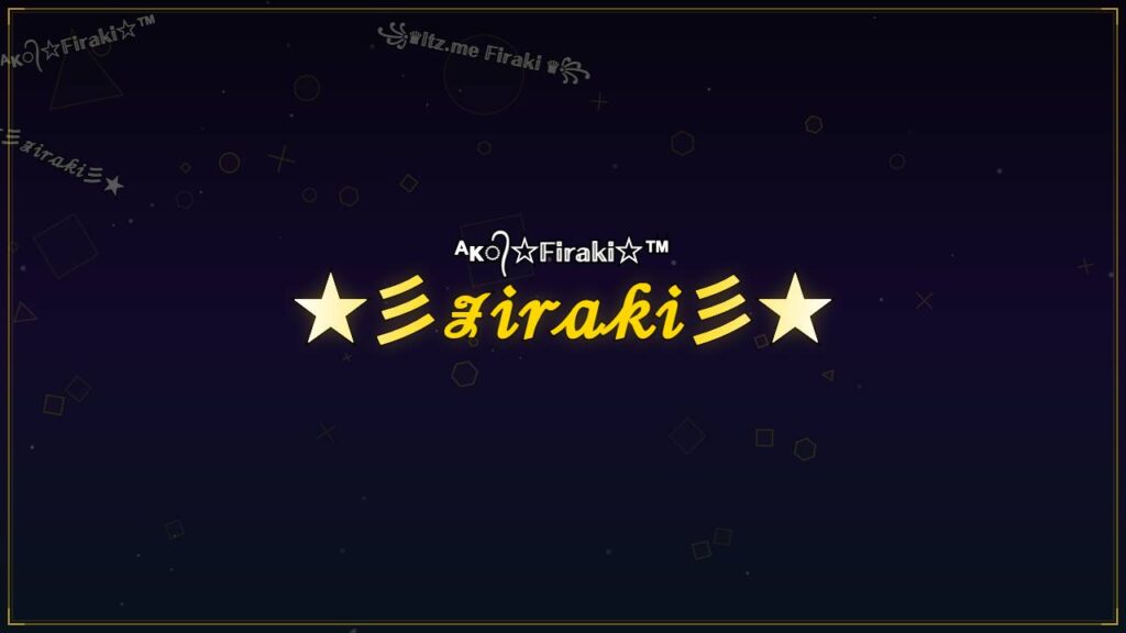 ★彡ℱ𝒾𝓇𝒶𝓀𝒾彡★ – Firaki Stylish Name