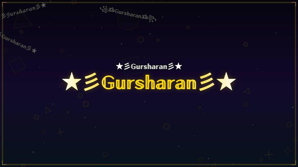 ★彡𝔾𝕦𝕣𝕤𝕙𝕒𝕣𝕒𝕟彡★ – Gursharan Stylish Name