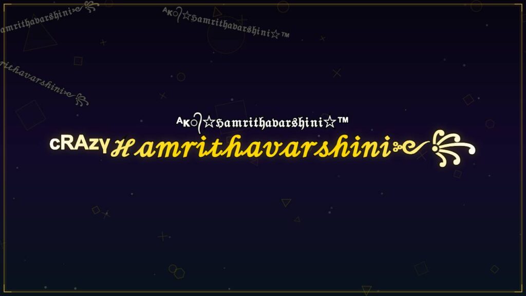 ᶜᴿᴬᶻᵞℋ𝒶𝓂𝓇𝒾𝓉𝒽𝒶𝓋𝒶𝓇𝓈𝒽𝒾𝓃𝒾༻꧂ – Hamrithavarshini Stylish Name