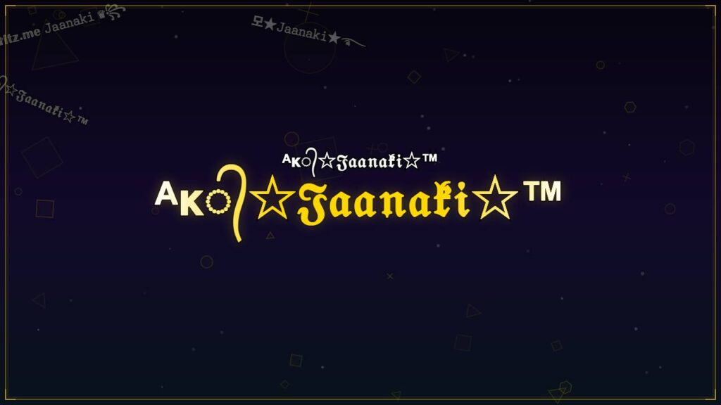 ᴬᴋ᭄☆𝔍𝔞𝔞𝔫𝔞𝔨𝔦☆™ – Jaanaki Stylish Name