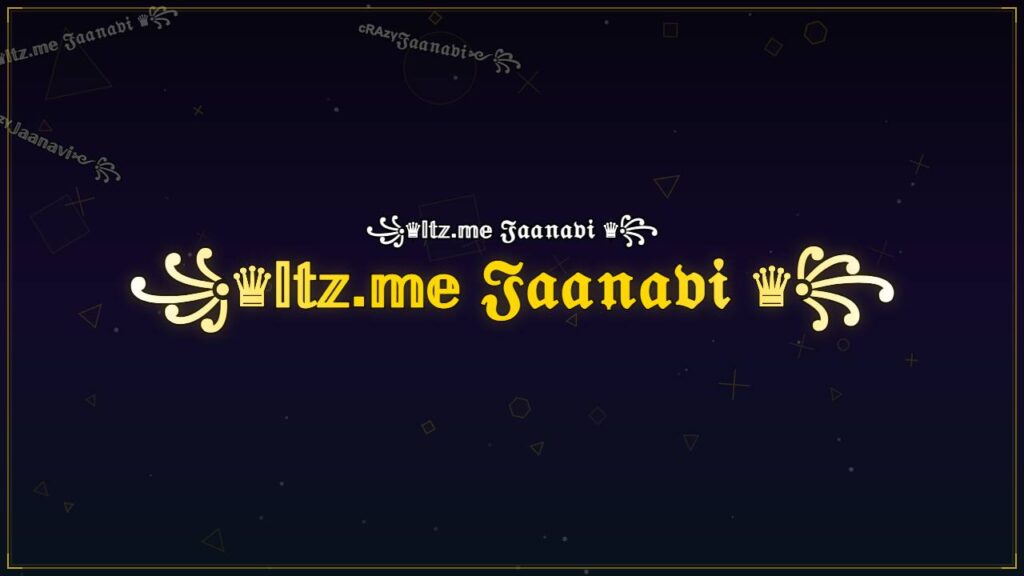 ꧁♛𝕀𝕥𝕫.𝕞𝕖 𝔍𝔞𝔞𝔫𝔞𝔳𝔦 ♛꧂ – Jaanavi Stylish Name
