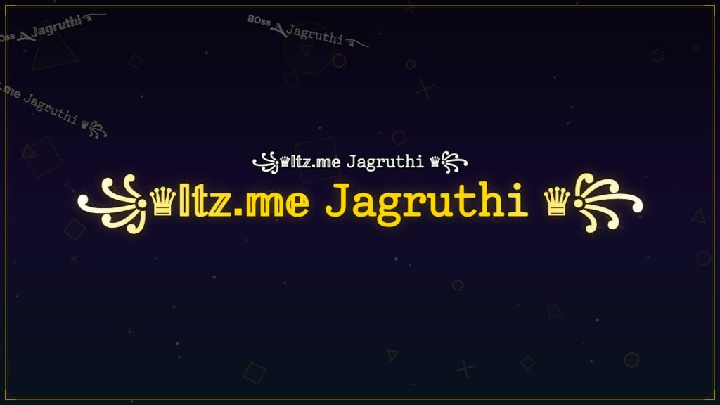 ꧁♛𝕀𝕥𝕫.𝕞𝕖 𝙹𝚊𝚐𝚛𝚞𝚝𝚑𝚒 ♛꧂ – Jagruthi Stylish Name