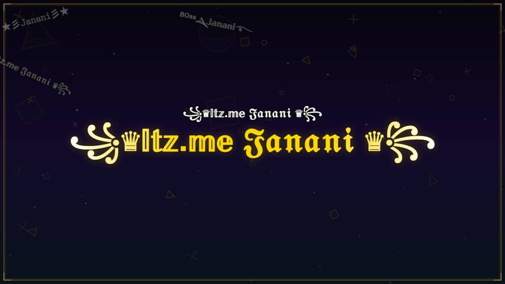 ꧁♛𝕀𝕥𝕫.𝕞𝕖 𝔍𝔞𝔫𝔞𝔫𝔦 ♛꧂ – Janani Stylish Name