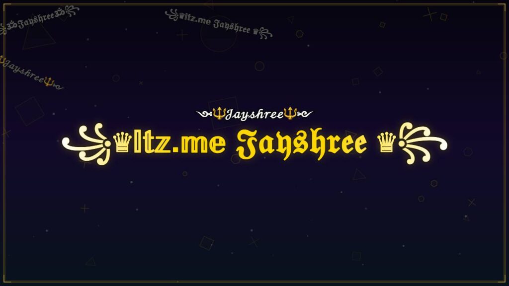 ꧁♛𝕀𝕥𝕫.𝕞𝕖 𝔍𝔞𝔶𝔰𝔥𝔯𝔢𝔢 ♛꧂ – Jayshree Stylish Name