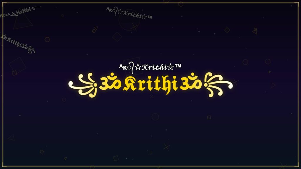 ꧁ॐ𝔎𝔯𝔦𝔱𝔥𝔦ॐ꧂ – Krithi Stylish Name