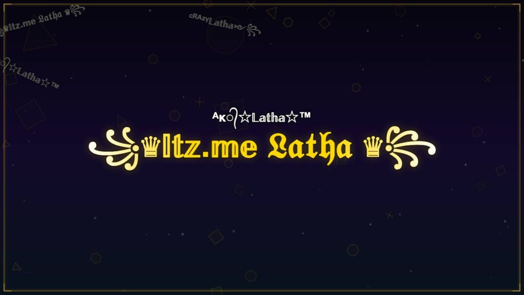 ꧁♛𝕀𝕥𝕫.𝕞𝕖 𝔏𝔞𝔱𝔥𝔞 ♛꧂ – Latha Stylish Name