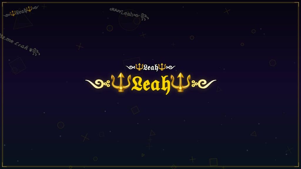 ༺🔱𝔏𝔢𝔞𝔥🔱༻ – Leah Stylish Name