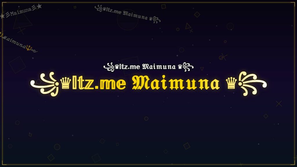 ꧁♛𝕀𝕥𝕫.𝕞𝕖 𝔐𝔞𝔦𝔪𝔲𝔫𝔞 ♛꧂ – Maimuna Stylish Name