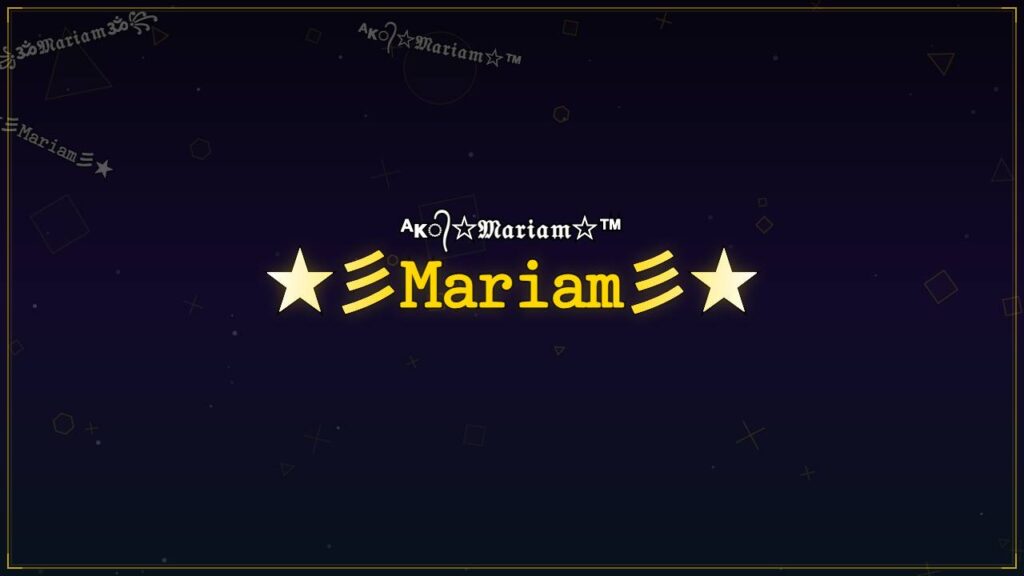 ★彡𝙼𝚊𝚛𝚒𝚊𝚖彡★ – Mariam Stylish Name