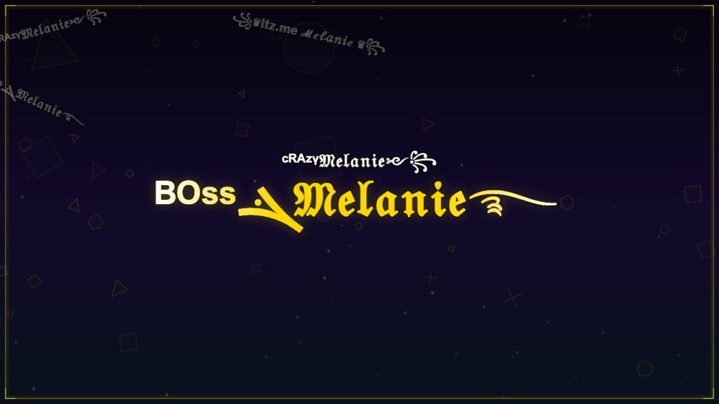 ᴮᴼˢˢܔ𝔐𝔢𝔩𝔞𝔫𝔦𝔢࿐ – Melanie Stylish Name