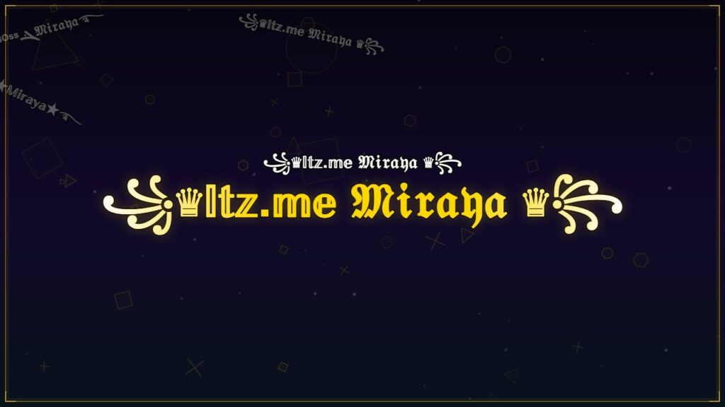 ꧁♛𝕀𝕥𝕫.𝕞𝕖 𝔐𝔦𝔯𝔞𝔶𝔞 ♛꧂ – Miraya Stylish Name