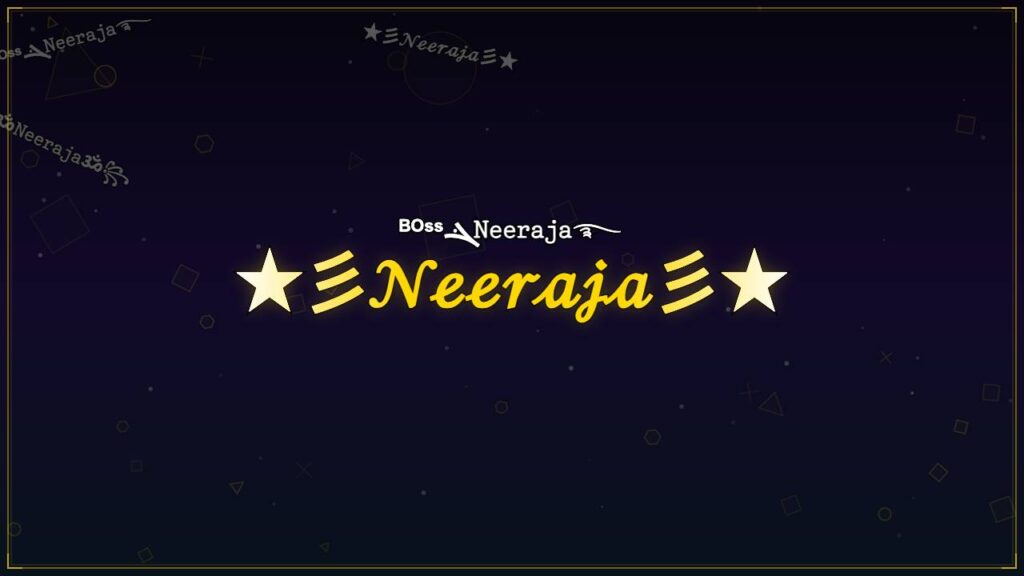 ★彡𝒩ℯℯ𝓇𝒶𝒿𝒶彡★ – Neeraja Stylish Name