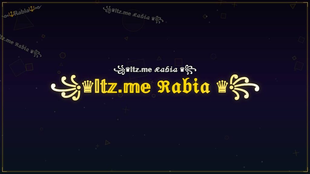 ꧁♛𝕀𝕥𝕫.𝕞𝕖 ℜ𝔞𝔟𝔦𝔞 ♛꧂ – Rabia Stylish Name