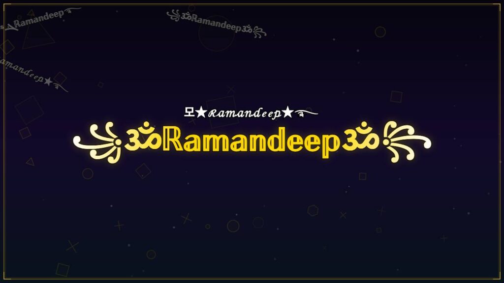꧁ॐℝ𝕒𝕞𝕒𝕟𝕕𝕖𝕖𝕡ॐ꧂ – Ramandeep Stylish Name