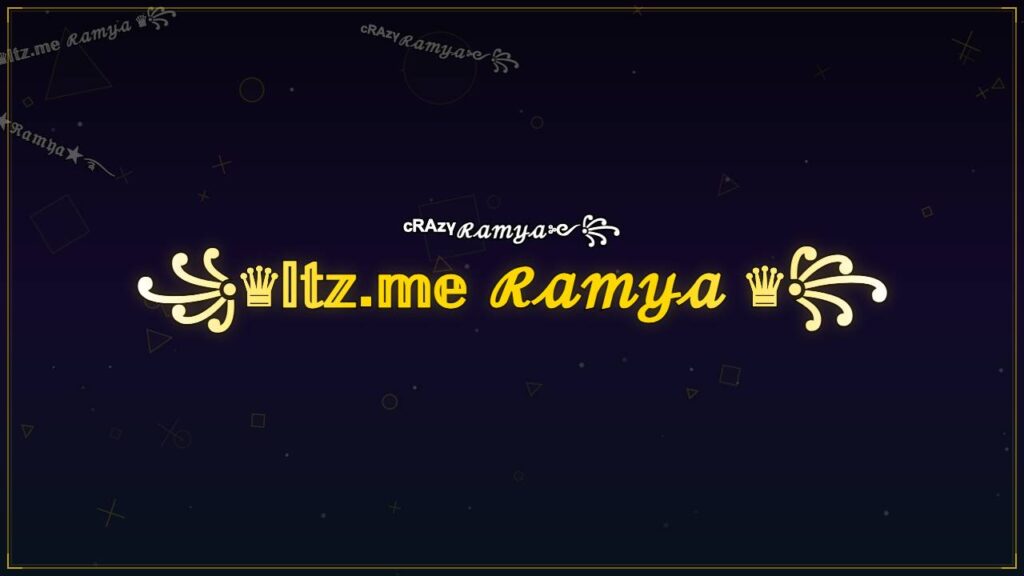 ꧁♛𝕀𝕥𝕫.𝕞𝕖 ℛ𝒶𝓂𝓎𝒶 ♛꧂ – Ramya Stylish Name