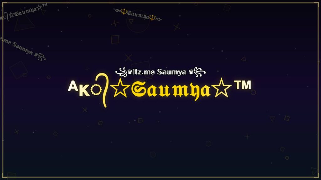 ᴬᴋ᭄☆𝔖𝔞𝔲𝔪𝔶𝔞☆™ – Saumya Stylish Name